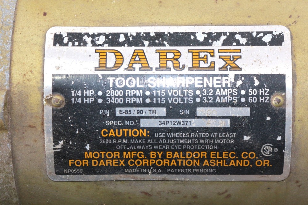Darex E-90 Endmill Tool Sharpener