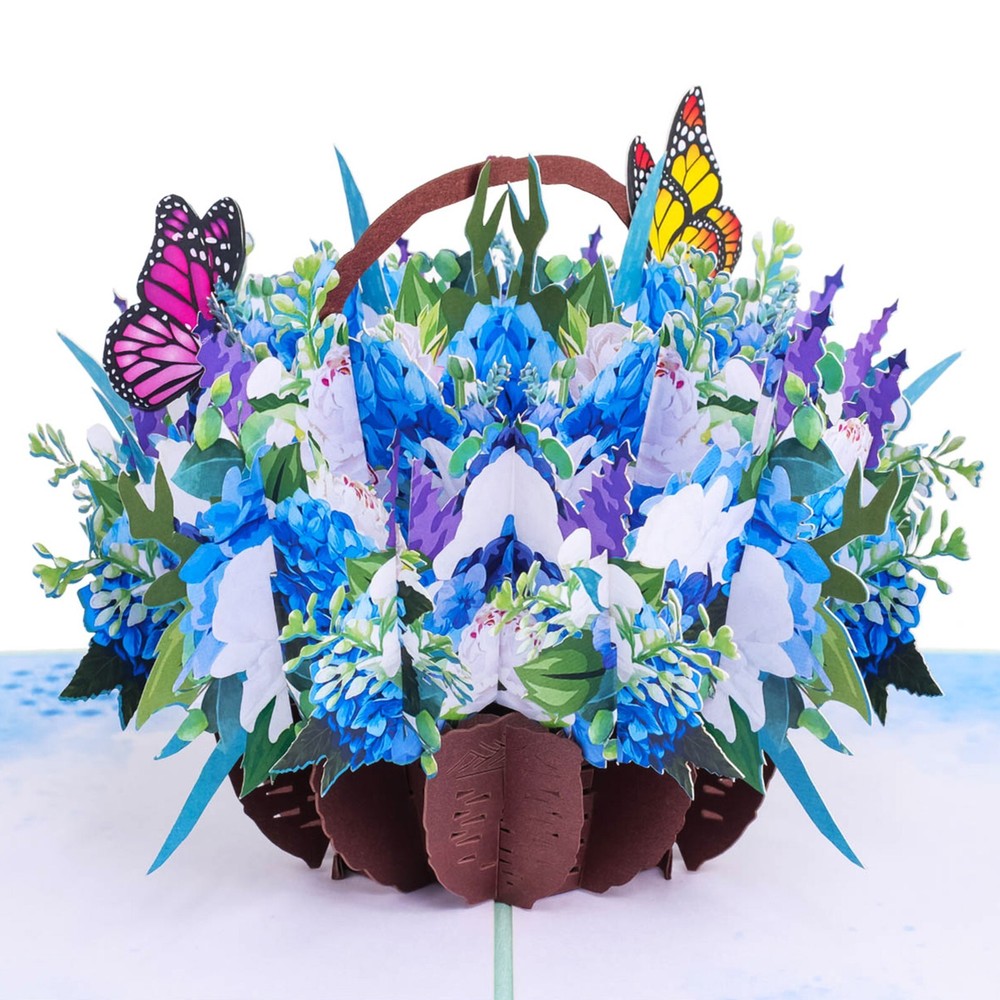 Flowers Basket Pop Up Cards