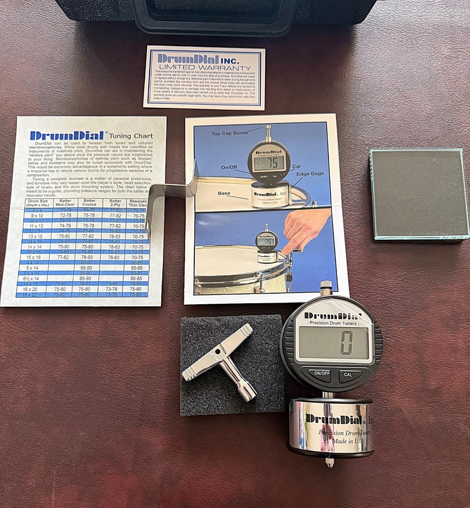 Digital Drum Dial Tuner in Original Case and Packaging