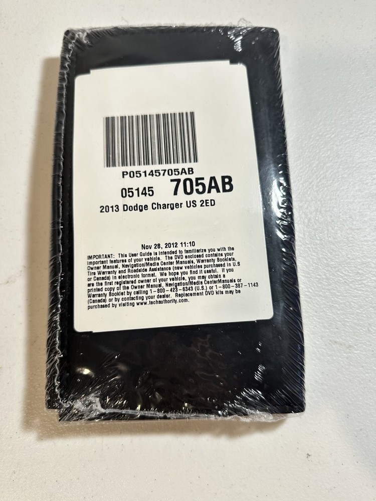 Dodge Charger Sealed Owners Manual 2013