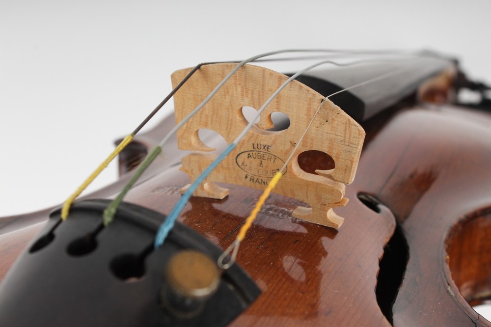Francesco Ruggeri Model Violin, Alligator Leather Case