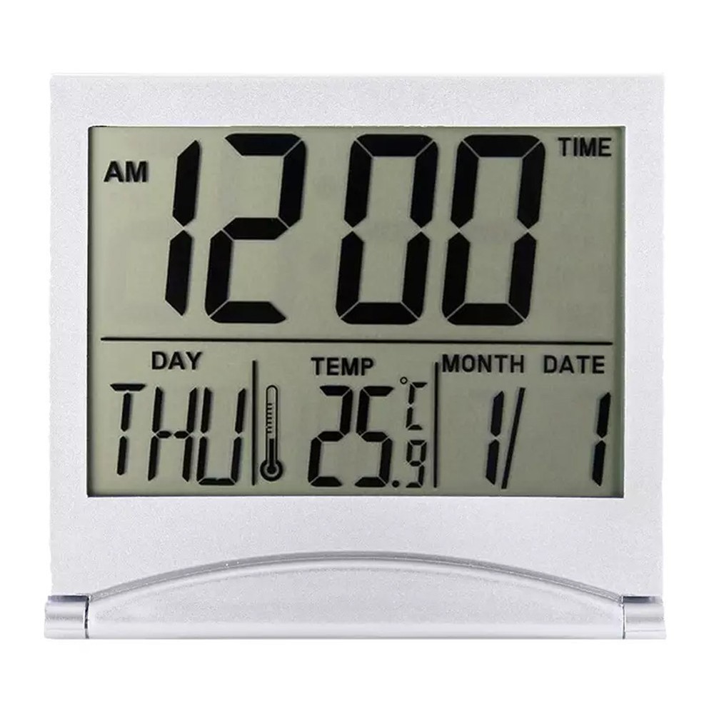 Large Screen Portable Alarm Clock for Traveling with Timer Functionality