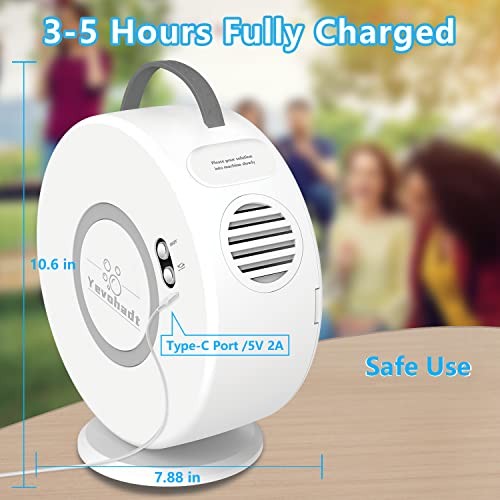 Bubble Machine for Kids Toddlers,Automatic Bubble Blower Rechargeable, White
