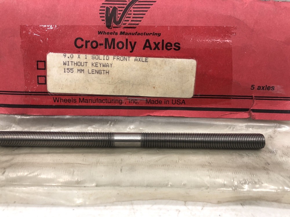 Wheels Manufacturing Cro Moly Axle 9x1 Solid Front 155mm Axle