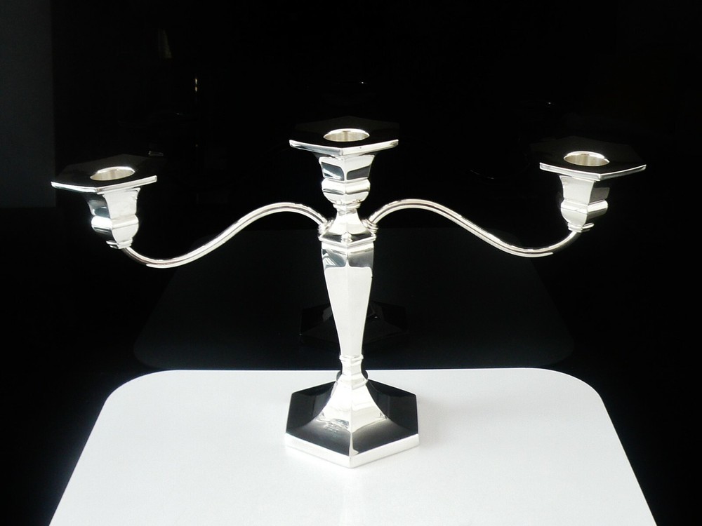 Impressive Sterling Silver Candelabra, Deakin & Francis Ltd 1965