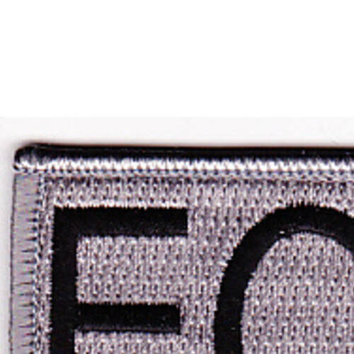 Explosive Ordnance Disposal Tab EOD Silver Patch Hook And Loop