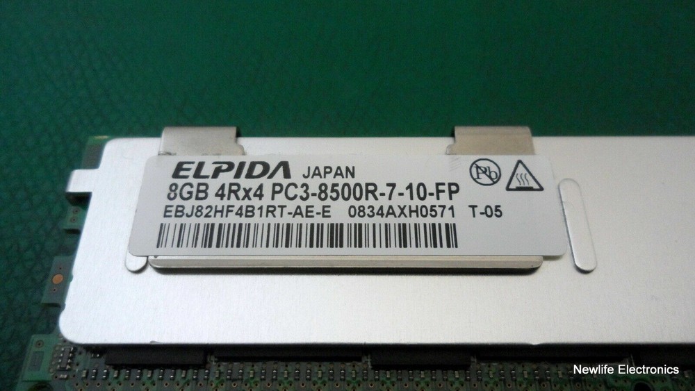 Elpida EBJ82HF4B1RT-AE-E 8GB PC-8500 DDR3 SDRAM Server Memory