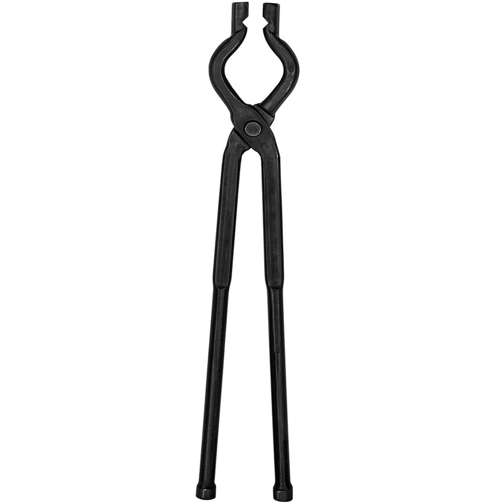 17 Inch V-Bit Bolt Blacksmith Tongs,Wolf Jaw Assembled Knife Making Blacksmith