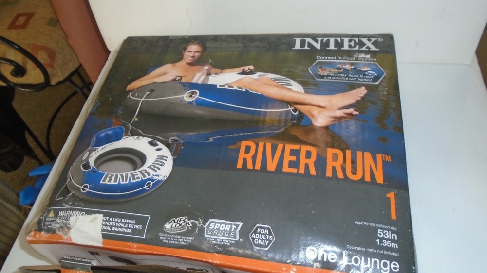 Intex River Run Connect Lounge Inflatable Floating Tube