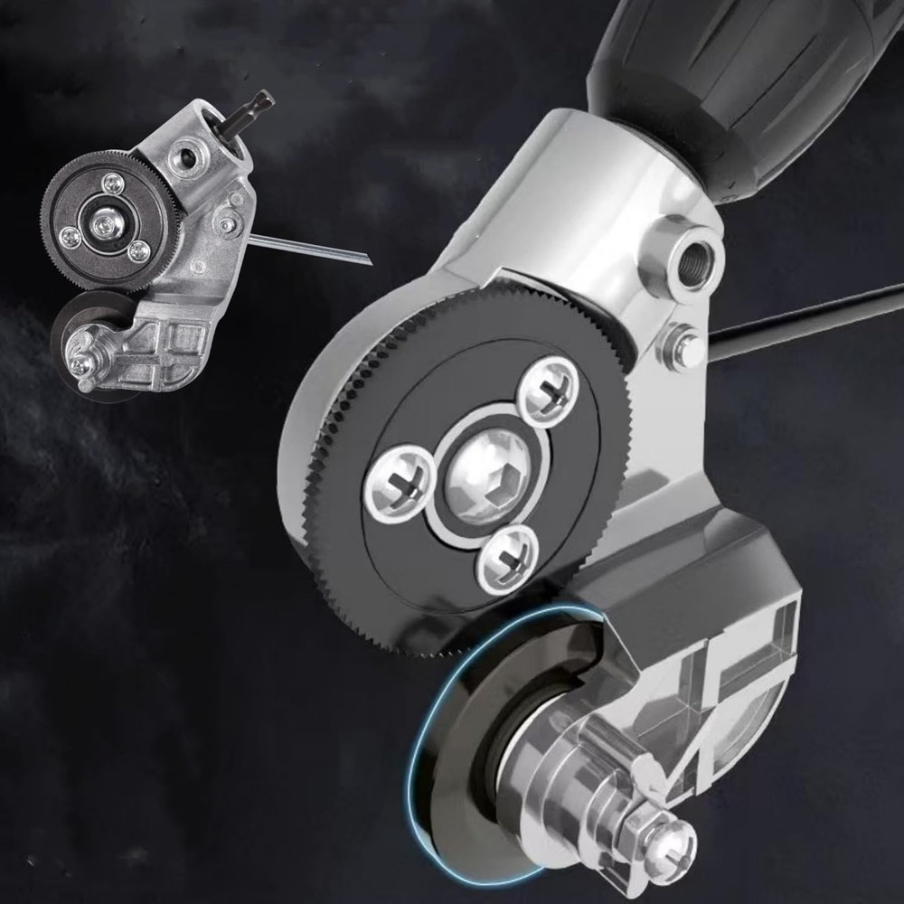 Sheet Metal Shear - Efficient Drill Attachment for Cutting Flat Metal Sheets,...