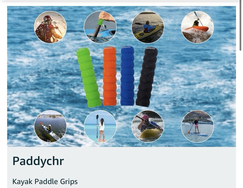 Kayak Paddle Grips Black