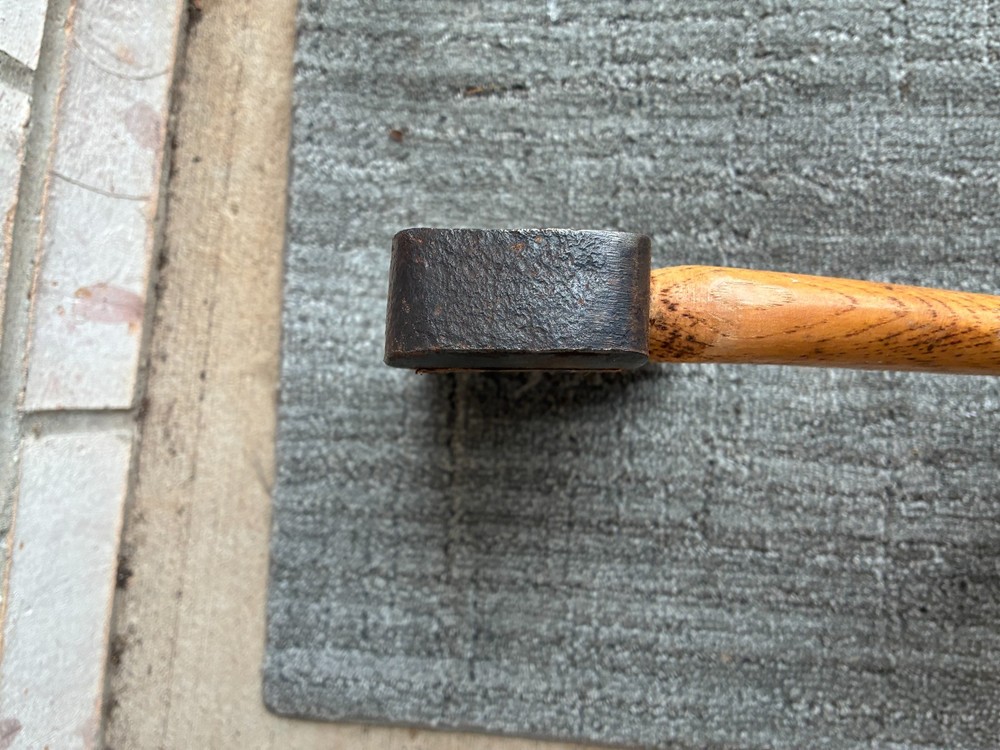 Vintage Collins Commander Single Bit Axe Phantom Bevel 34in Hickory Handle Decal