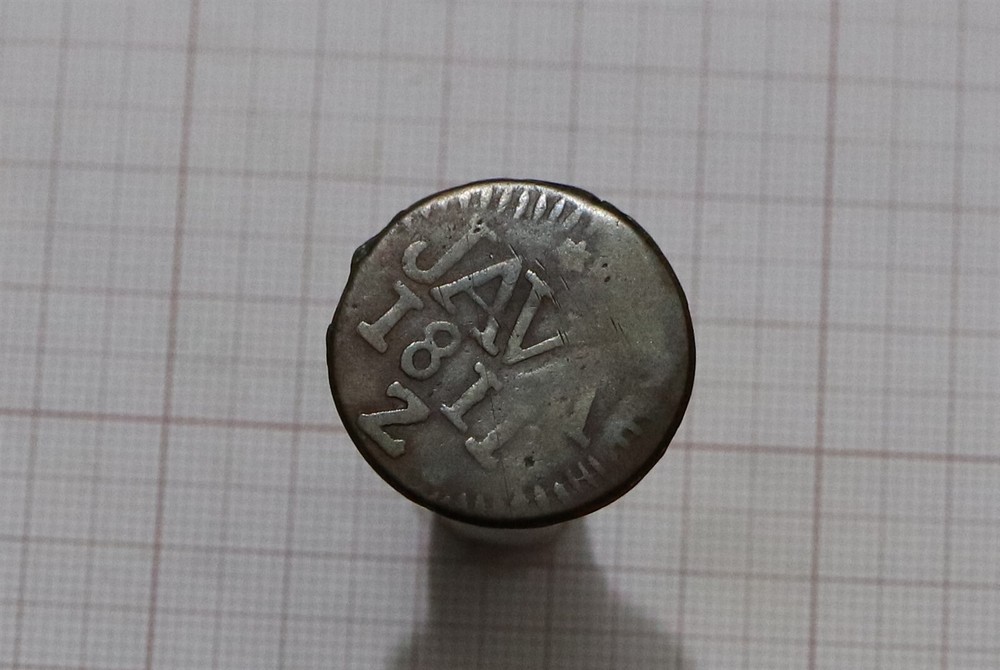🧭 🇮🇩 NETHERLANDS INDIES JAVA 1/2 STIVER 1811 Z B66 #K3142