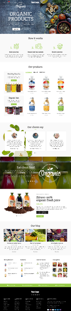 Organic Store Web Design with Free 5GB VPS Web Hosting