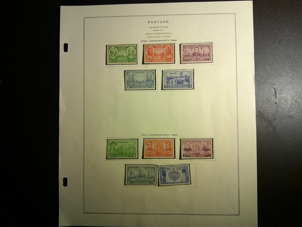 #785-94 TWO (2) COMPLETE SETS the *ARMY & NAVY* ISSUES.  MH, F-VF, OG