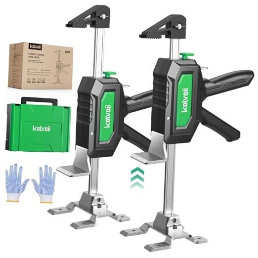 Furniture Jack 2 Pack, Construction Jack with Two-Speed Drop Modes, Multi