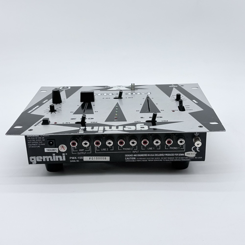 Gemini PMX-100 Stereo Preamp Mixer (Missing Nob CH1)