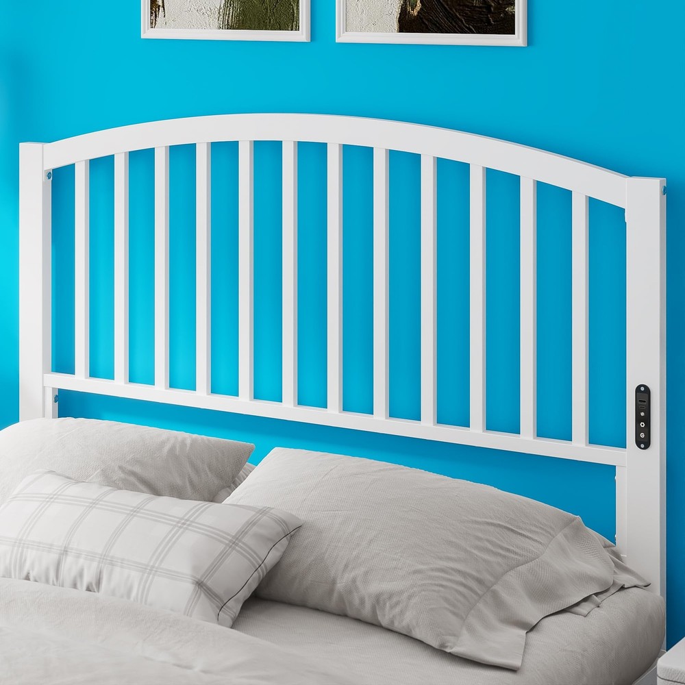 Full Size Headboard Only, Modern Headboard for Full Size Bed with Light, USB ...