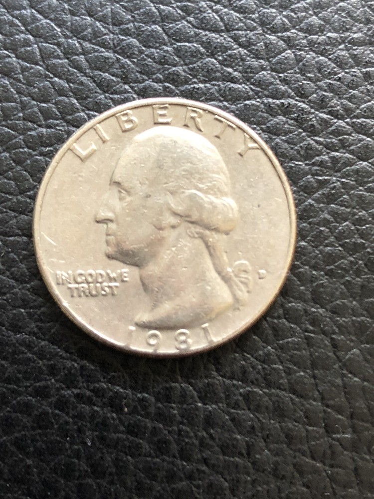 1981 Washington quarter filled D Mint Mark Error#65