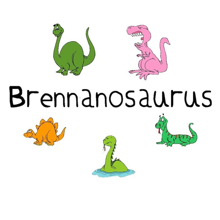 CafePress Brennanosaurus 10" Wall Clock (123993410)