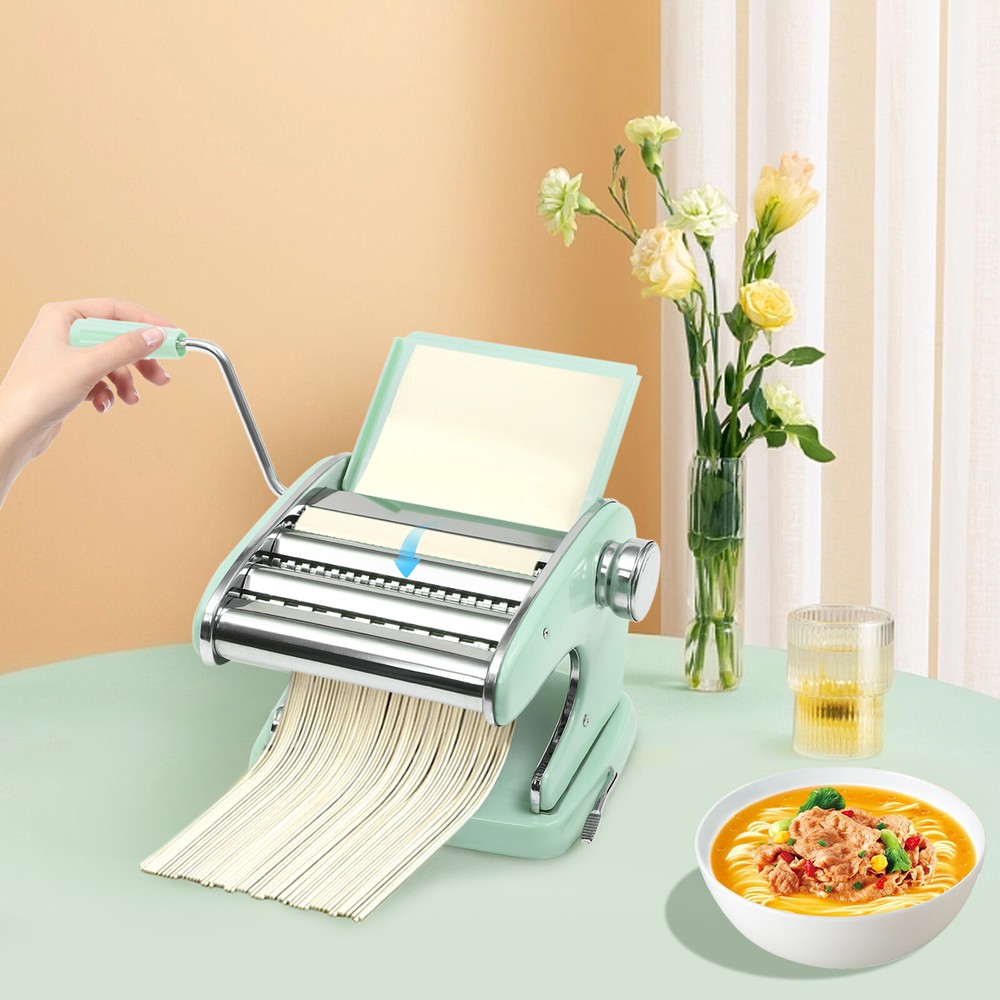 Pasta Maker Machine with 6 Adjustable Thickness Settings Dough Roller