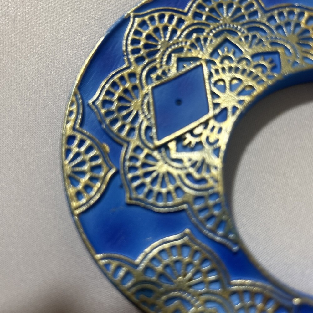 Blue Boho Moon Incense Sticks Holder