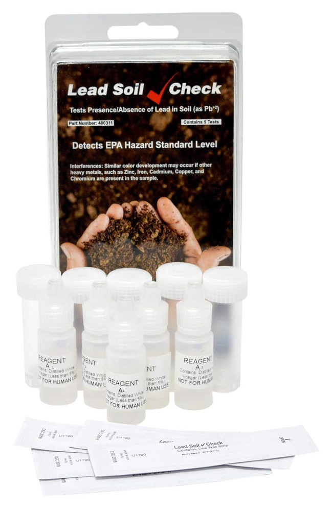 Sensafe 480311 Lead Soil Test Strip, 0-400Ppm Range, Five Tests