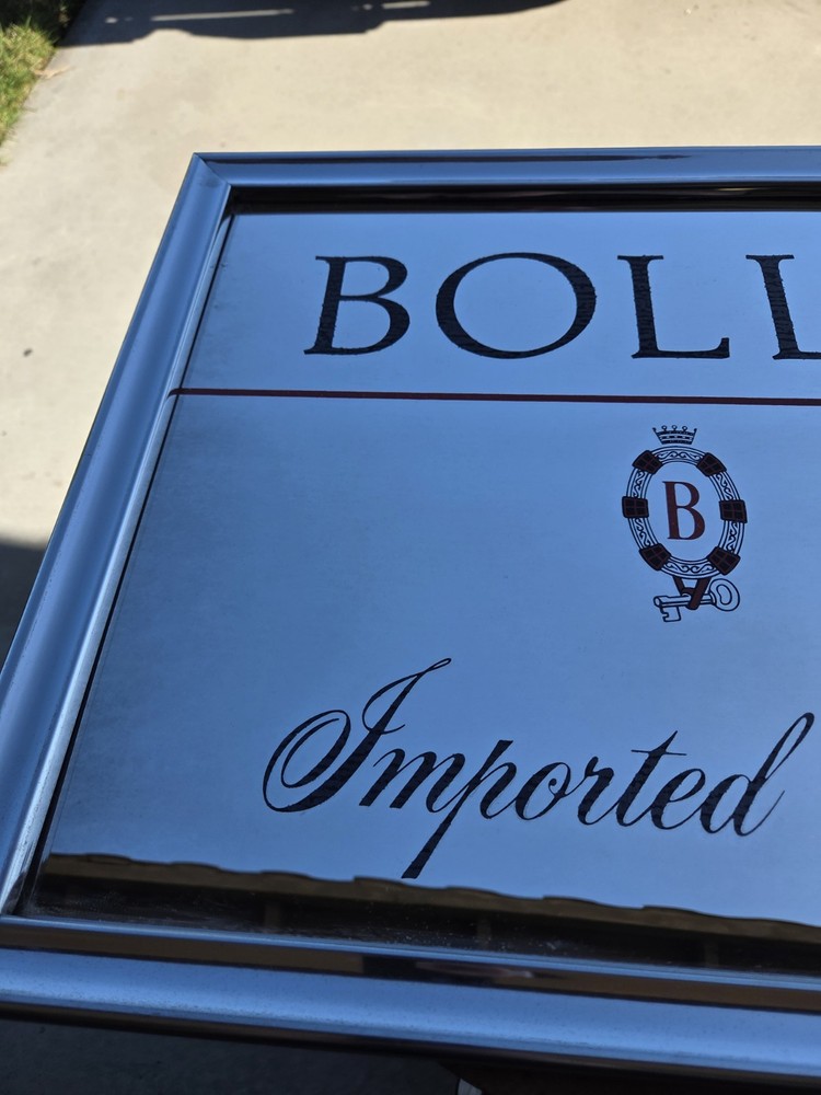 Vintage Italian Bolla Imported Wines Mirror