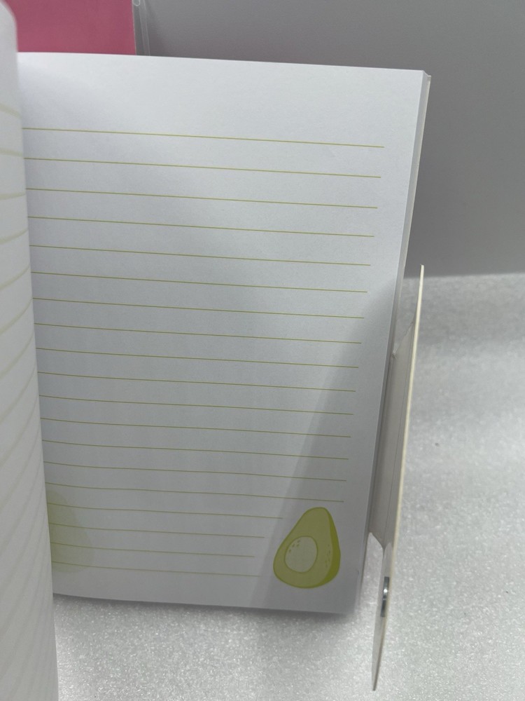 Avocado Guac Salty Pretzel (2 Pack) 5”x7” Notebook Lined Page Planner Diary
