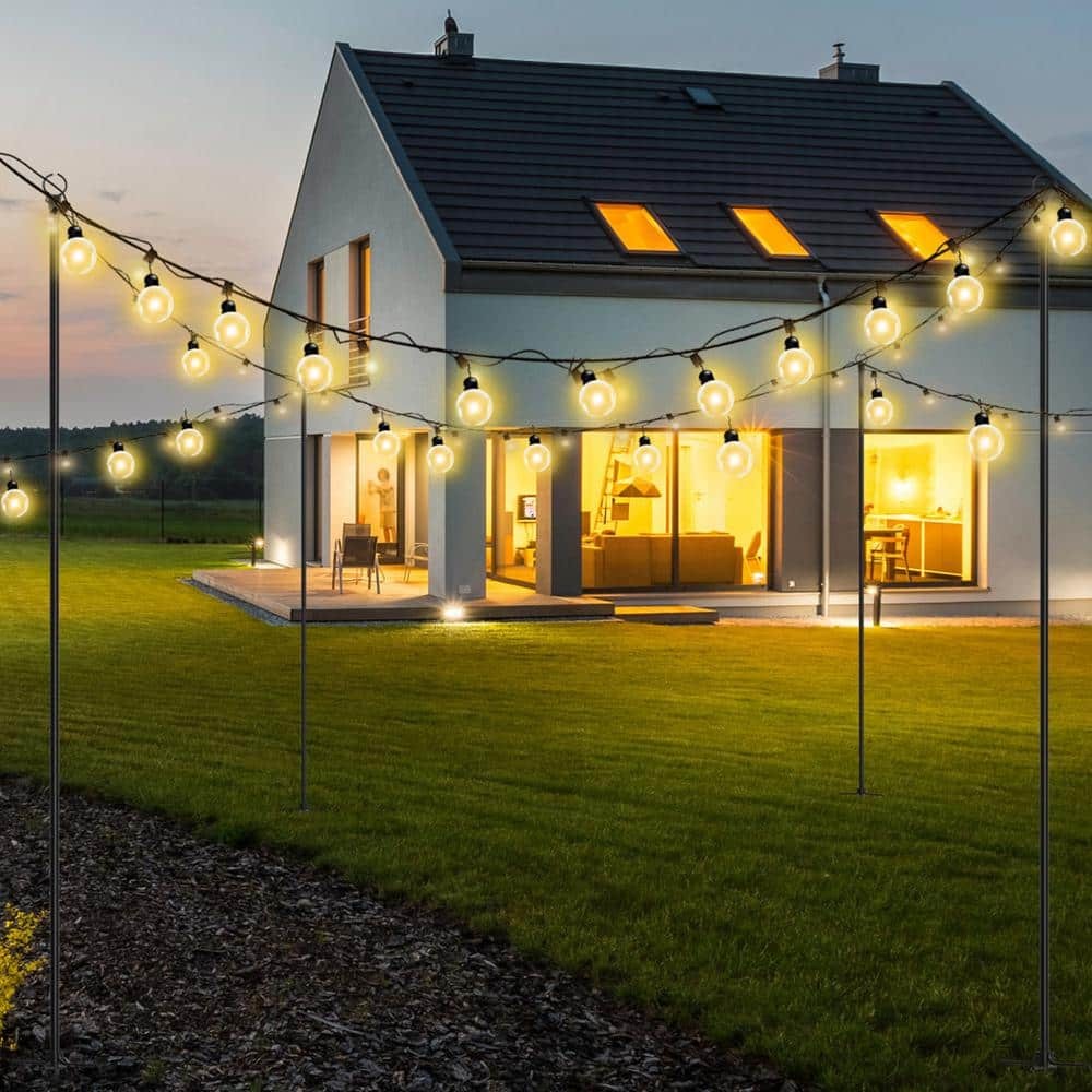 WaLensee 9.4 ft. String Light Poles (2-Pack)