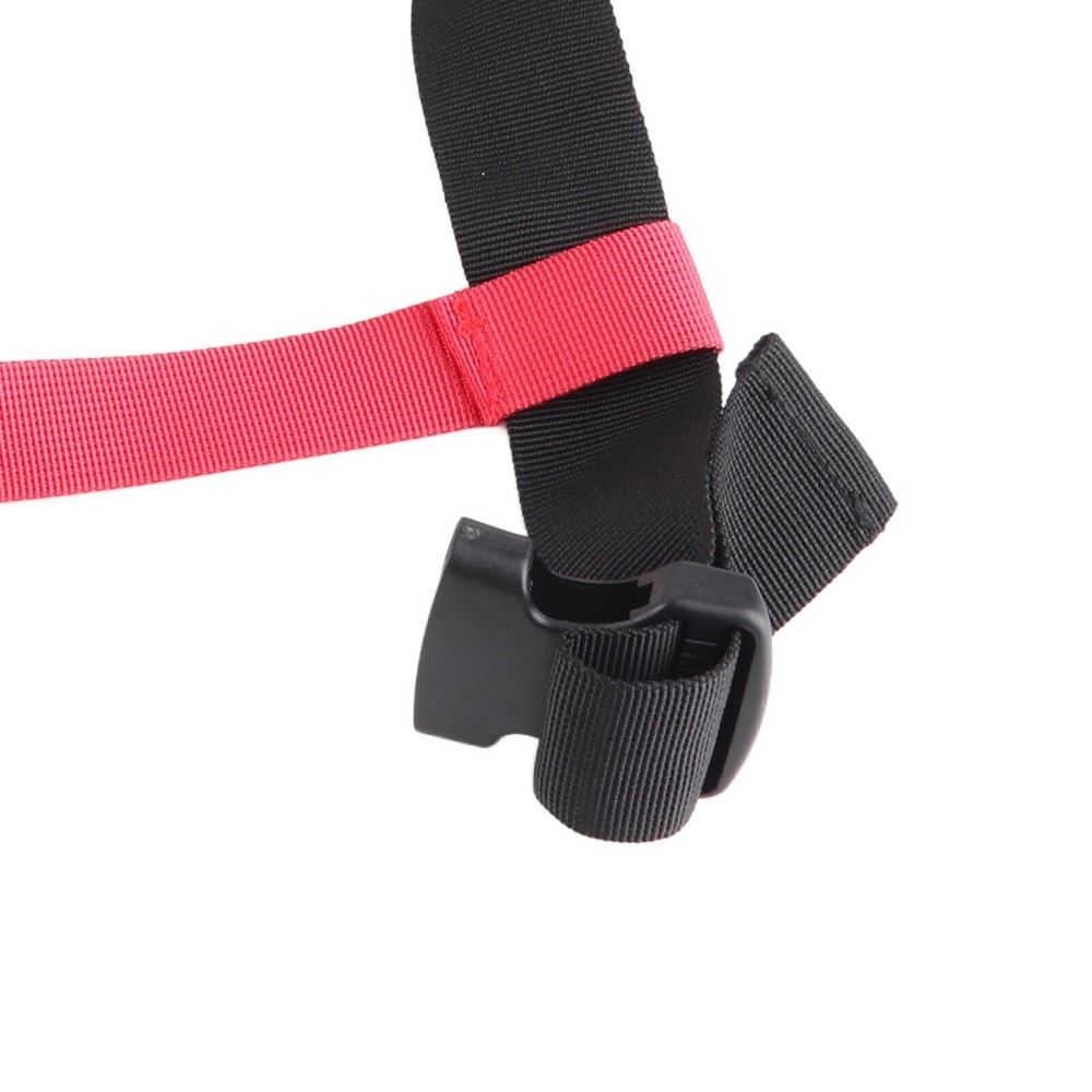 Snowboard Training Harness Black Red Nylon Material Adjustable Controlling Speed