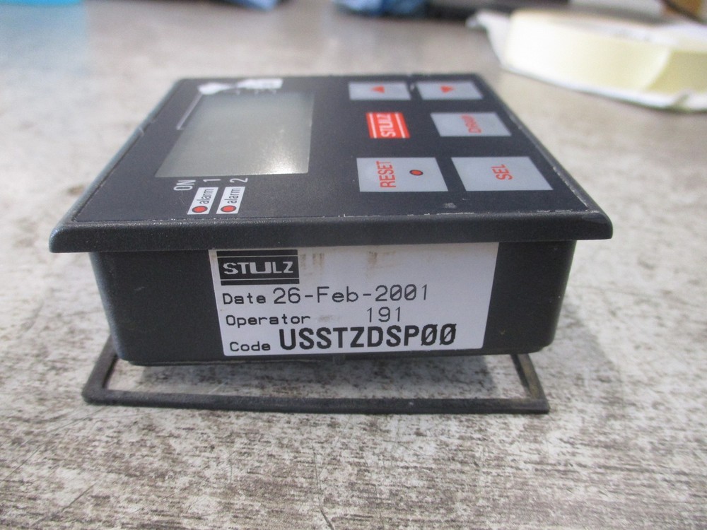 Stulz Control Panel USSTZDSP00 *Broken Clip* Used