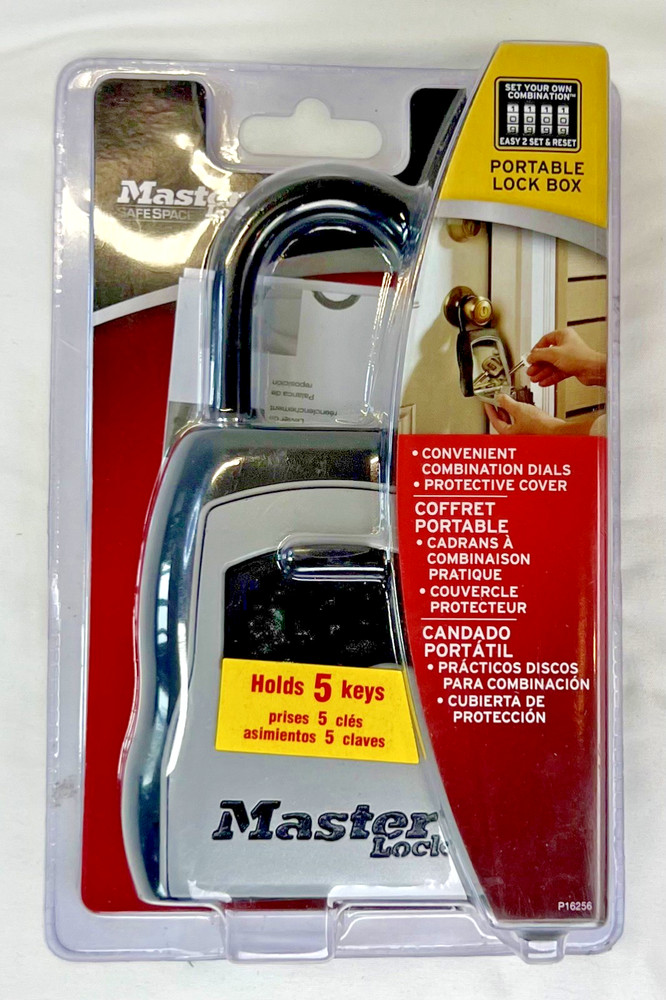 MASTER LOCK 5400D Lock Box in Padlock Style - fits 5 Keys