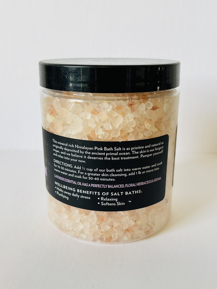 Evolution Salt Co. Himalayan Pink Lavender Bath Salt 26 oz / 1lb & 10 oz