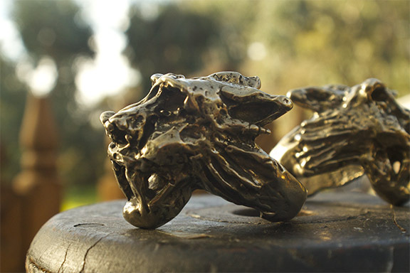 Handmade Bronze Lioness Ring