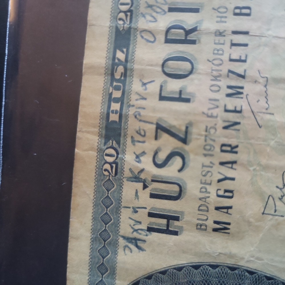 20 Husz Forint Old Bank Note