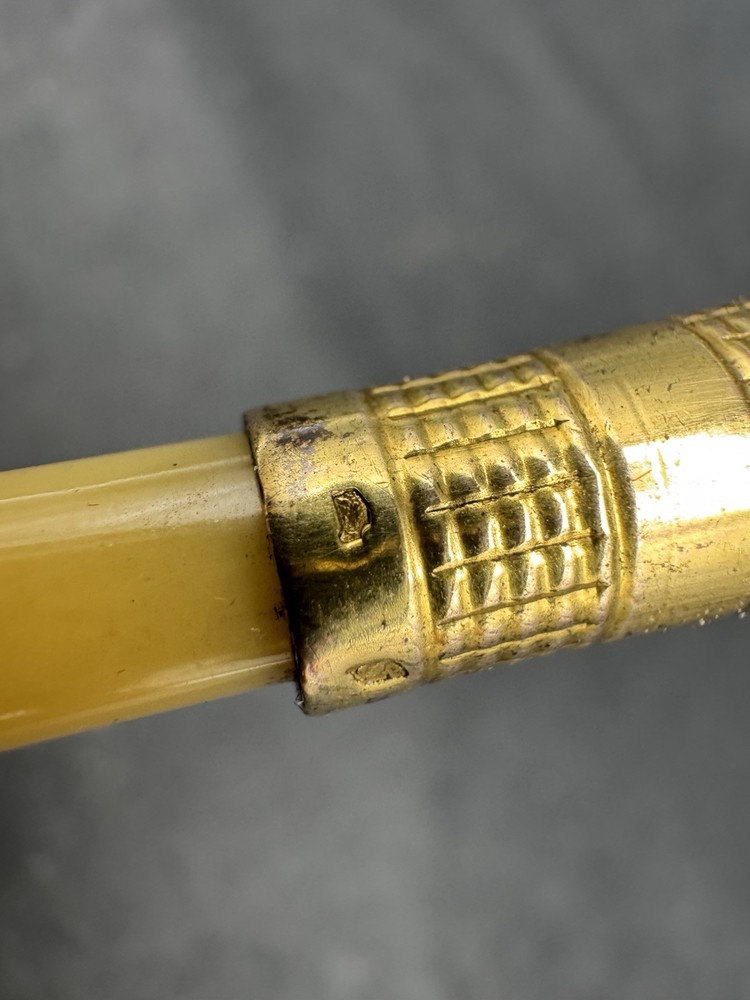 Vintage Sterling Silver Bakelite Cigarette Holder, 2 7/8"