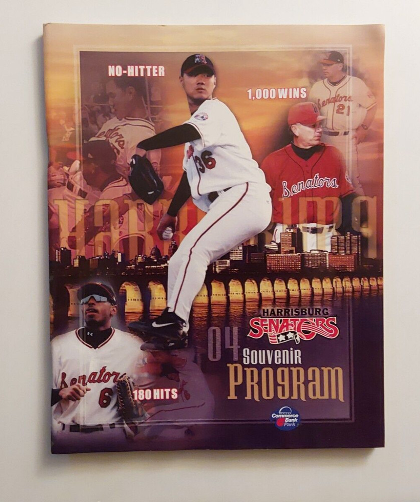 2004 Harrisburg Senators Souvenir Program Gently Used