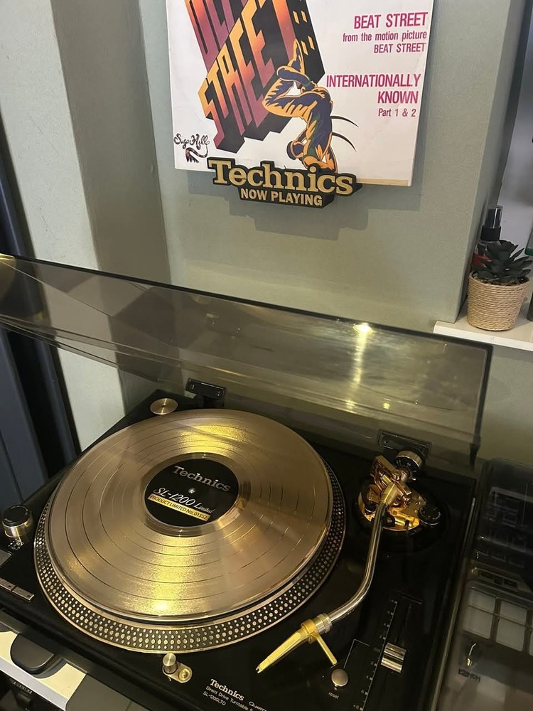 Custom Made Technics GLD-LTD Playing Now Vynil Stand Wall mounted