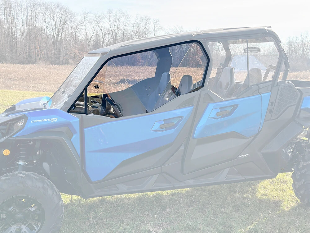 Can Am Commander Venting Polycarbonate Upper Doors Kit-Light Tint
