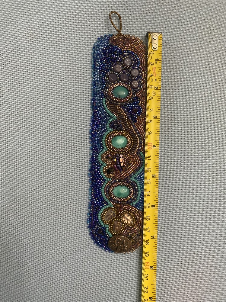 Unique Artisan Seed Beed & Gem Encrusted Bracelet