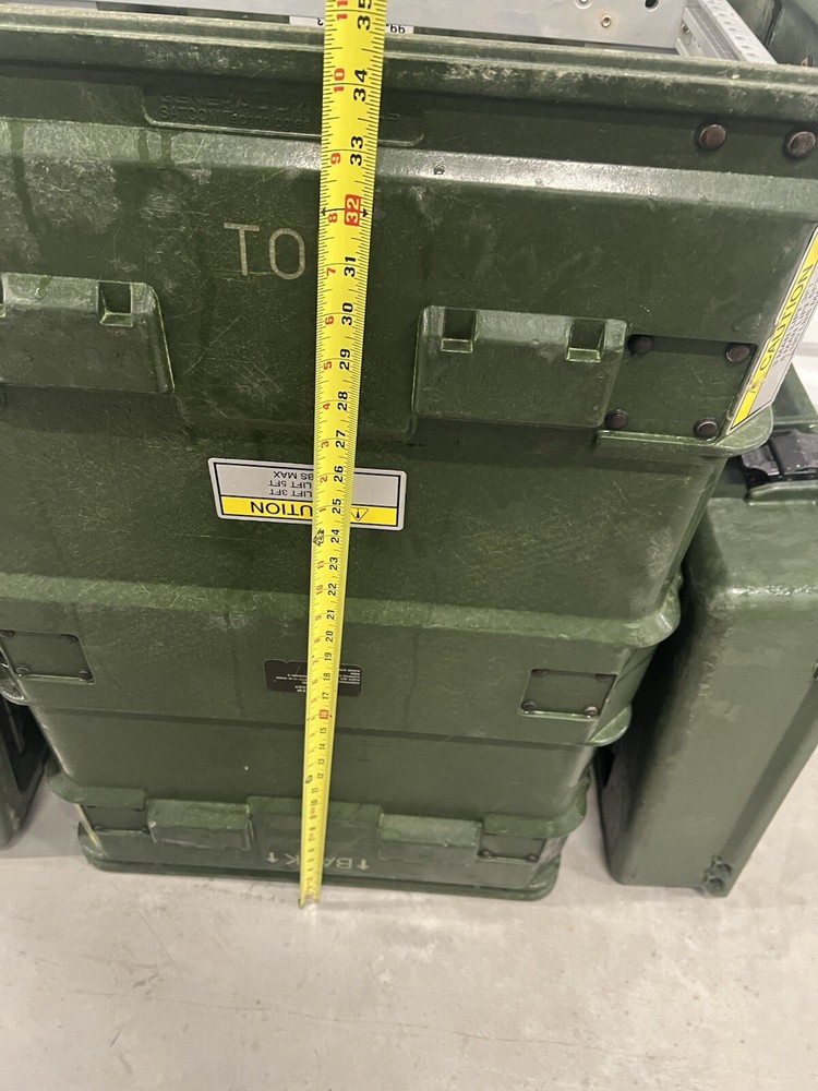 HARDIGG STYLE RACK MOUNT CASE GENERAL DYNAMICS MILITARY ELECTRONICS CRATE 34"-5U
