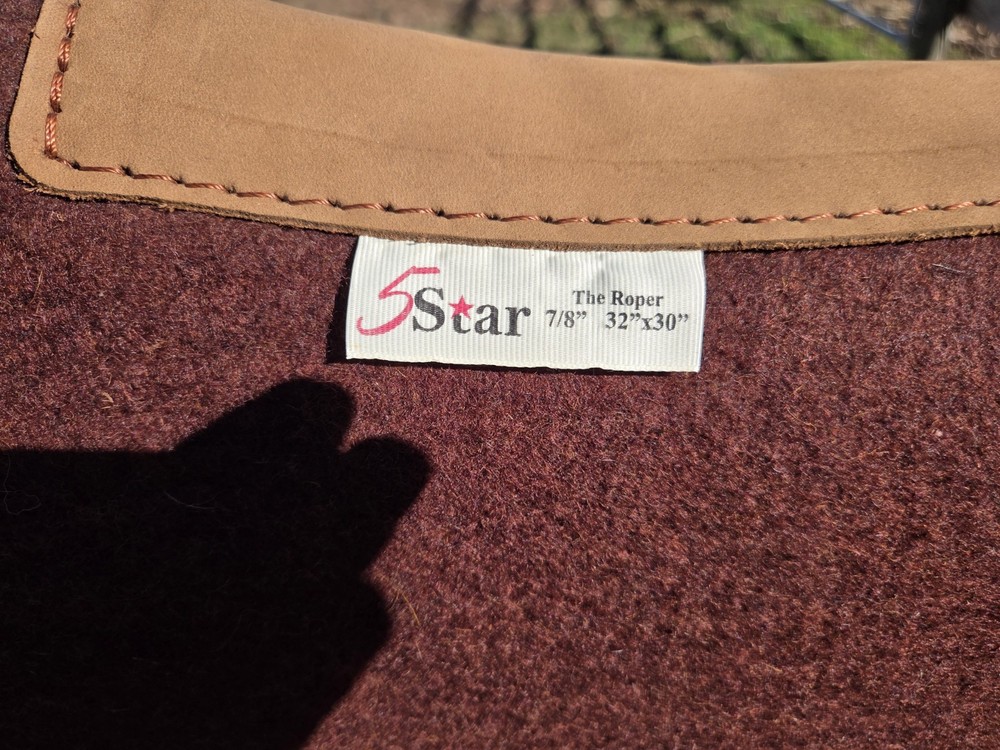5 Star Roper Saddle Pad 7/8 Excellent Condition