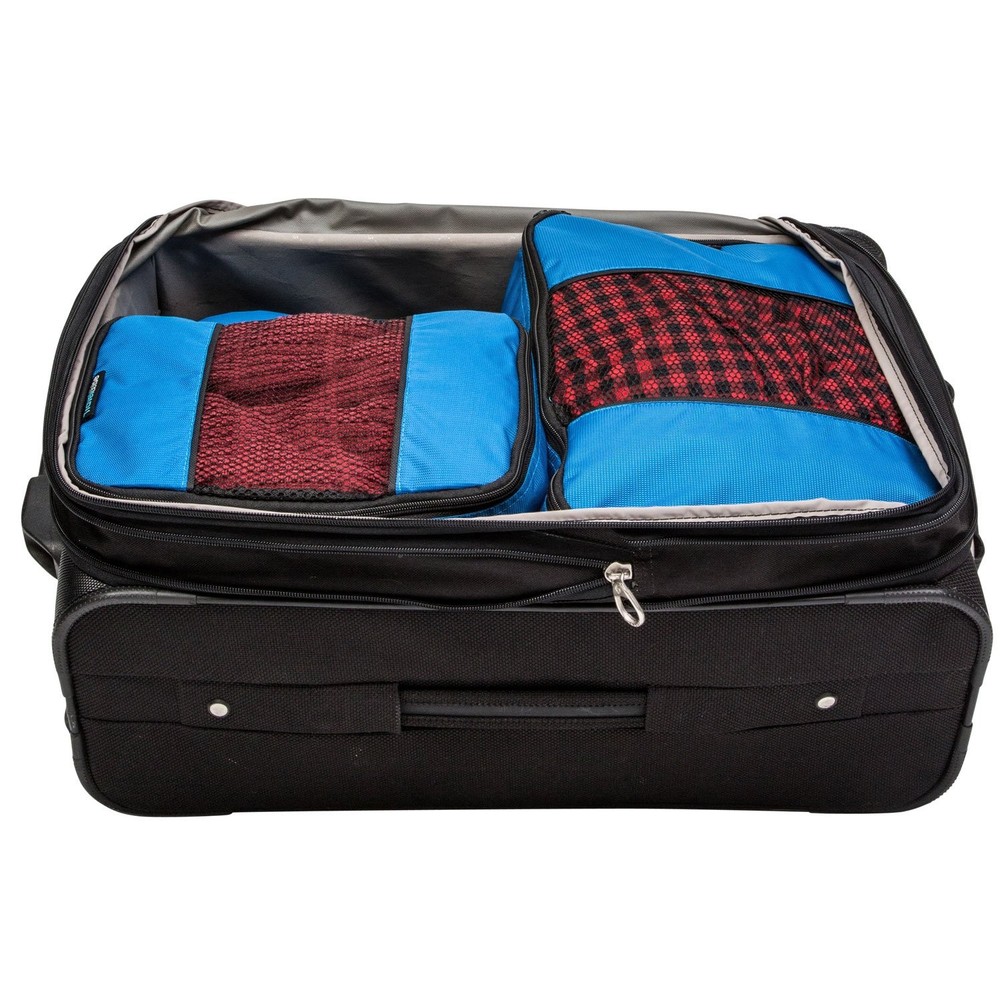 Luggage Packing Organization Cubes 5 Pack Blue 2 Small 2 Medium 1 Large