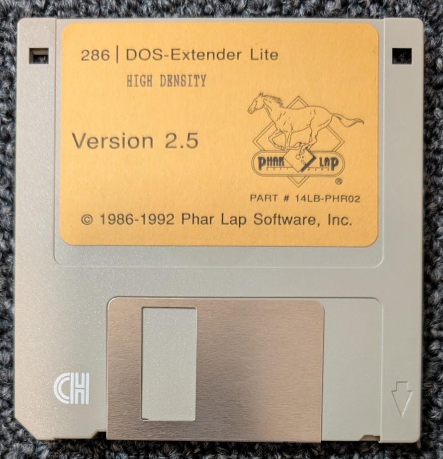 286 DOS-Extender Lite High Density Version 2.5 Floppy Disk Vintage Computing VTG