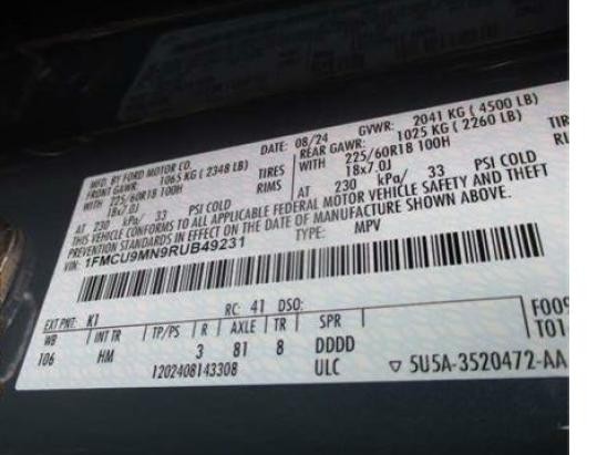 Used Headrest fits: 2024 Ford Escape Grade A
