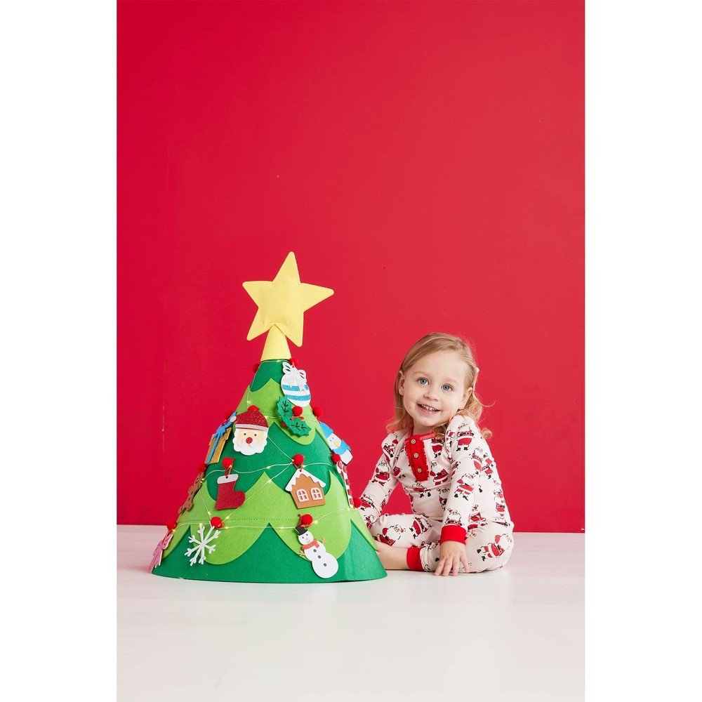 Mud Pie Felt Christmas Tree 2ft 2in, Green