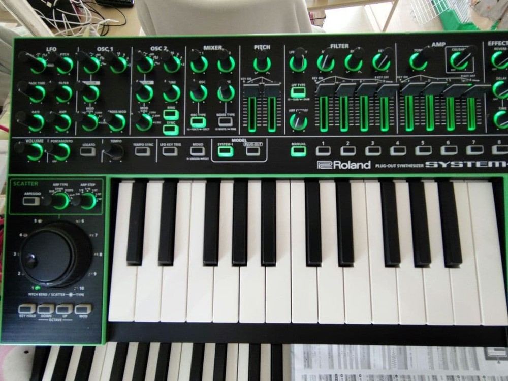 Roland SYSTEM-1 Analog Synthesizer Black Green