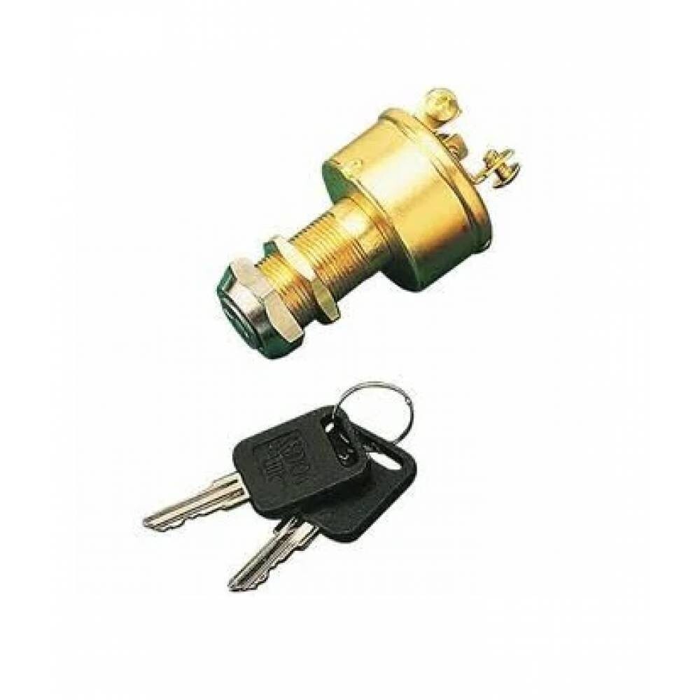 Seadog 420350-1 Stamped Brass Three Position Ignition Switch