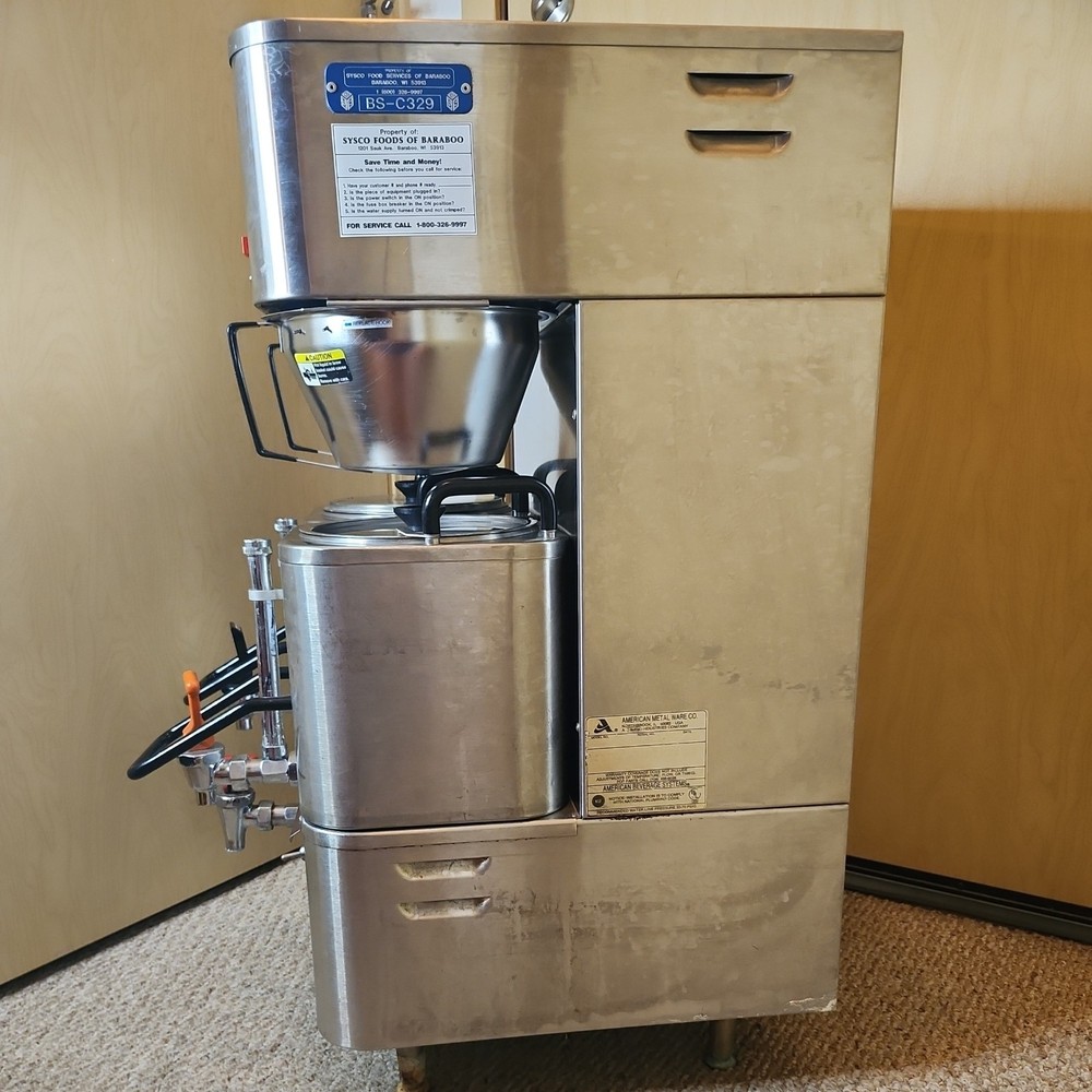 Grindmaster P400E Commercial Sysco Metal Twin Coffee Machine